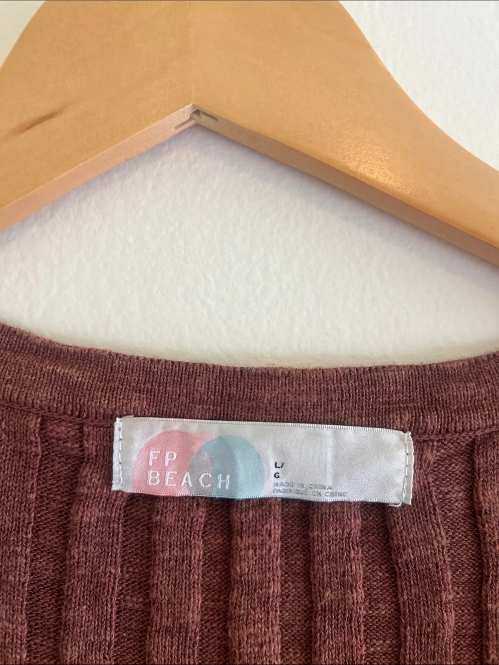 Free People VEDA SWEATER (Top only) Ribbed V-Neck Sleeveless Sweater Vest